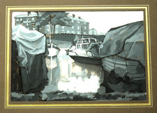 Watercolour painting gold for sale  BRIDGNORTH
