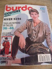 Magazine burda couture d'occasion  France