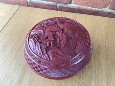 Cinnabar lacquer antique for sale  DEREHAM
