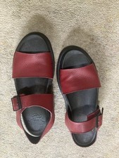 Sandálias de couro Dr Martens Romi tamanho 11 vermelhas comprar usado  Enviando para Brazil