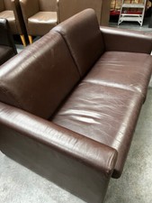 Brown leather sofa for sale  NOTTINGHAM