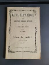 Manuel arithmétique livre d'occasion  Zillisheim