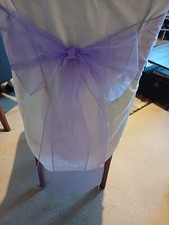 Lilac organza chair for sale  DARLINGTON