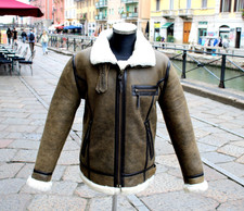 Giubbotto pelle bomber usato  Milano