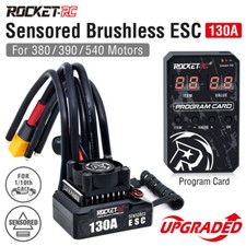 Usado, Novo cartão de programa ESC sem escova ROCKET-RC 130A para carro de trailer 1/10 motor 380/390/540 comprar usado  Enviando para Brazil