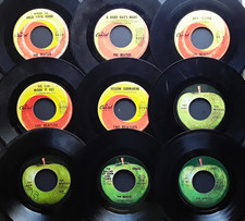 Beatles Capitol Apple Records East Coast 7" Vinyl 45 Single Craft Filler Lot X9 comprar usado  Enviando para Brazil