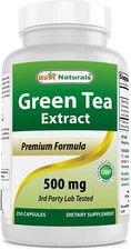 Extrato de chá verde Best Naturals 500 mg 250 cápsulas, usado comprar usado  Enviando para Brazil