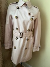 Trench coat Burberry bebê rosa slim fit forrado botões 2 lados tamanho 4 comprar usado  Enviando para Brazil
