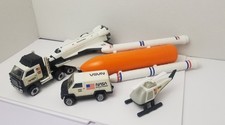 Vintage Tonka Tough Ones NASA Space Shuttle Semi Caminhão Lowboy Trailer Van 1985 comprar usado  Enviando para Brazil