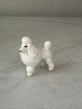 Estatueta vintage miniatura de porcelana óssea poodle cachorro bugiganga minúscula mini decoração de exibição comprar usado  Enviando para Brazil