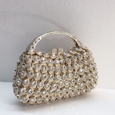 Vintage Pavão Strass Cristal Feminino Festa Noturna Bolsa Clutch Casamento Formatura comprar usado  Enviando para Brazil