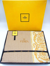 Lençóis de cama FENDI 100% algodão FF marrom bege 140 x 240 cm com caixa novos, usado comprar usado Lençóis de cama FENDI 100% algodão FF marrom bege 140 x 240 cm com caixa novos, usado comprar usado  Enviando para Brazil