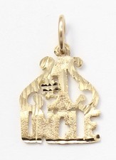 Pingente de colar de ouro amarelo 10k corte diamante #1 berloque tio comprar usado  Enviando para Brazil