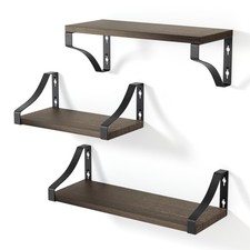 edihome, półka ścienna 3 sztuki drewna w orzechu amerykańskim na sprzedaż edihome, półka ścienna 3 sztuki drewna w orzechu amerykańskim na sprzedaż  PL