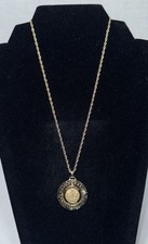 Colar Vintage Pierre Cardin Libra Zodíaco Banhado a Ouro e Pingente de Diamante 18” comprar usado  Enviando para Brazil