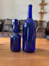 Usado, Garrafas de vinho de vidro azul cobalto 1,5 litro e 50 cl comprar usado  Enviando para Brazil