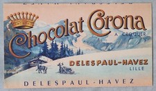 Etiquette ancienne chocolat d'occasion  France