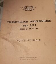 Technique téléimprimeur éle d'occasion  Neuvic
