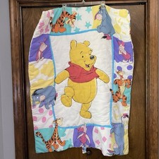 Edredom Winnie the Pooh Eeyore Tigger berço cobertor 1995 vintage brilhante comprar usado  Enviando para Brazil
