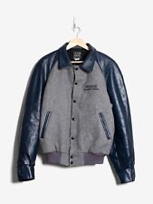 Jaqueta bombardeiro vintage Ocean West isolada Varsity tamanho grande couro lã comprar usado  Enviando para Brazil