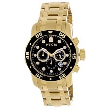 Invicta Pro Diver relógio de quartzo masculino ouro PVD aço inoxidável cronógrafo 0072 comprar usado  Enviando para Brazil