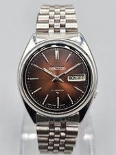 Vintage Seiko 5 Actus 7009-876J Relógio Masculino Automático 21 Joias Japão | Marrom comprar usado  Enviando para Brazil