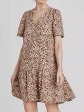 Vestido de boneca bebê feminino A New Day estampa de leopardo manga curta babado bainha G, usado comprar usado  Enviando para Brazil