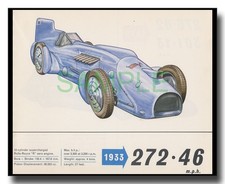 1933 Rolls Royce Campbell Bluebird Land Speed Record foto emoldurada Olyslager comprar usado  Enviando para Brazil