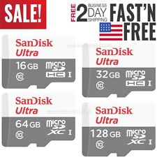 Lote de 10 cartões SanDisk micro SD Ultra 16GB 32GB 64GB 128GB 256GB TF SDHC/SDXC classe comprar usado  Enviando para Brazil