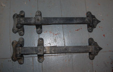 Par de enorme Pulseira De Ferro Industrial Antigo Dobradiças 29" 20 Lbs. cada comprar usado  Enviando para Brazil