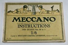 Vintage meccano instructions for sale  ANDOVER