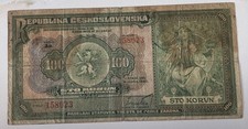 Czechoslovakia banknote 100 d'occasion  Expédié en Belgium
