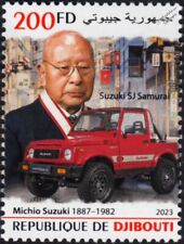 Selo de carro Michio Suzuki e SUZUKI SJ SAMURAI 4x4 japonês/japão (2023 Djibouti), usado comprar usado  Enviando para Brazil