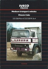 Brochura para camiões - Iveco - Cabinas de chassis de transporte médio - 1981 (T2966) comprar usado  Enviando para Brazil