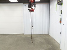 Usado, Talha de corrente de ar pneumática Aro 77E 1/2 tonelada 1000 lb 8'6" elevação 5'9" corrente de tração comprar usado  Enviando para Brazil