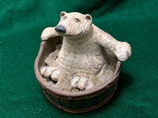 Estatueta American Chestnut Folkart Polar Bear AM1251 “Chill Out” comprar usado  Enviando para Brazil