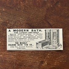 The Mosely Folding Bathtub Co Chicago Murphy Tub 1892 Magazine Ad AB6-S2 comprar usado The Mosely Folding Bathtub Co Chicago Murphy Tub 1892 Magazine Ad AB6-S2 comprar usado  Enviando para Brazil