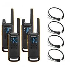 4 Walkie Talkie Motorola T82 com Carregadores Baterias e Laringofonos Alcance de 10KM comprar usado  Enviando para Brazil