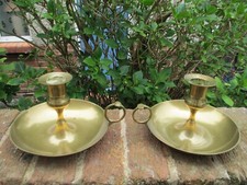 Pair large brass for sale  ABERGELE