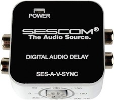 Corretor de áudio e vídeo compacto Sescom SES-A-V-SYNC A/V sincronização labial dispositivo HDMI comprar usado  Enviando para Brazil