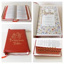 1961 Catholic HOLY BIBLE by Rev. John P. O'Connell LEATHER Illustrated BOXED comprar usado 1961 Catholic HOLY BIBLE by Rev. John P. O'Connell LEATHER Illustrated BOXED comprar usado  Enviando para Brazil