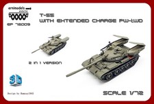3D printed model T-55 with PW-ŁWD 1/72     1/72 comprar usado  Enviando para Brazil
