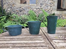 Tin flower bucket for sale  ARUNDEL