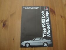 Mitsubishi colt sapporo for sale  GILLINGHAM