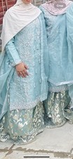 Green sharara palazzo for sale  LONDON