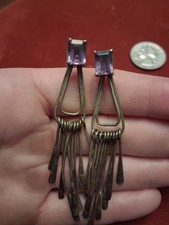 Vintage amethyst earrings for sale  La Grande