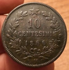 Centesimi 1866 milano usato  Olbia