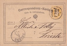 Austria 1873 cartolina usato  Vobbia