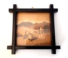 Wood inlay art for sale  Manchester Township