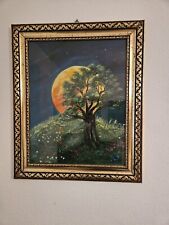 Sonnenuntergang acryl bild gebraucht kaufen  Deutschland
